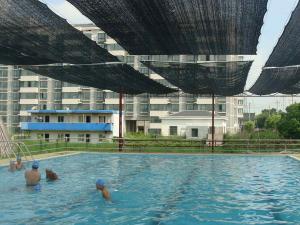 常州市三河口博海游泳館，游泳池 遮陽蓬